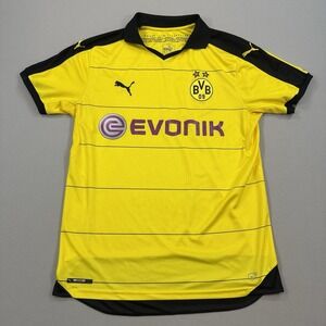 Puma Evonik‎ Sport Jersey Men's Large Yellow  Football Shirt Borussia Dortmund